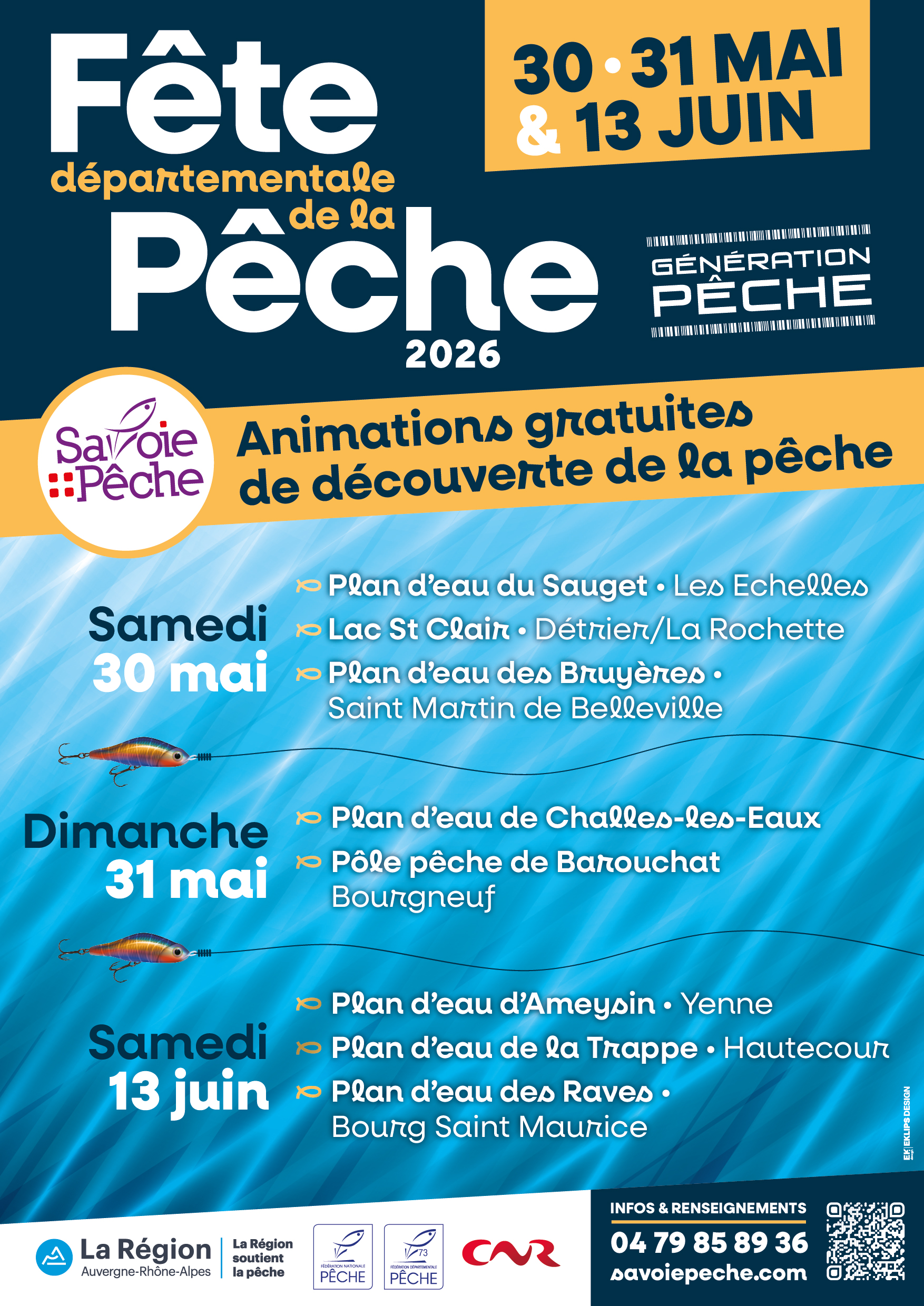 Affiche fête de la pêche Savoie 2026