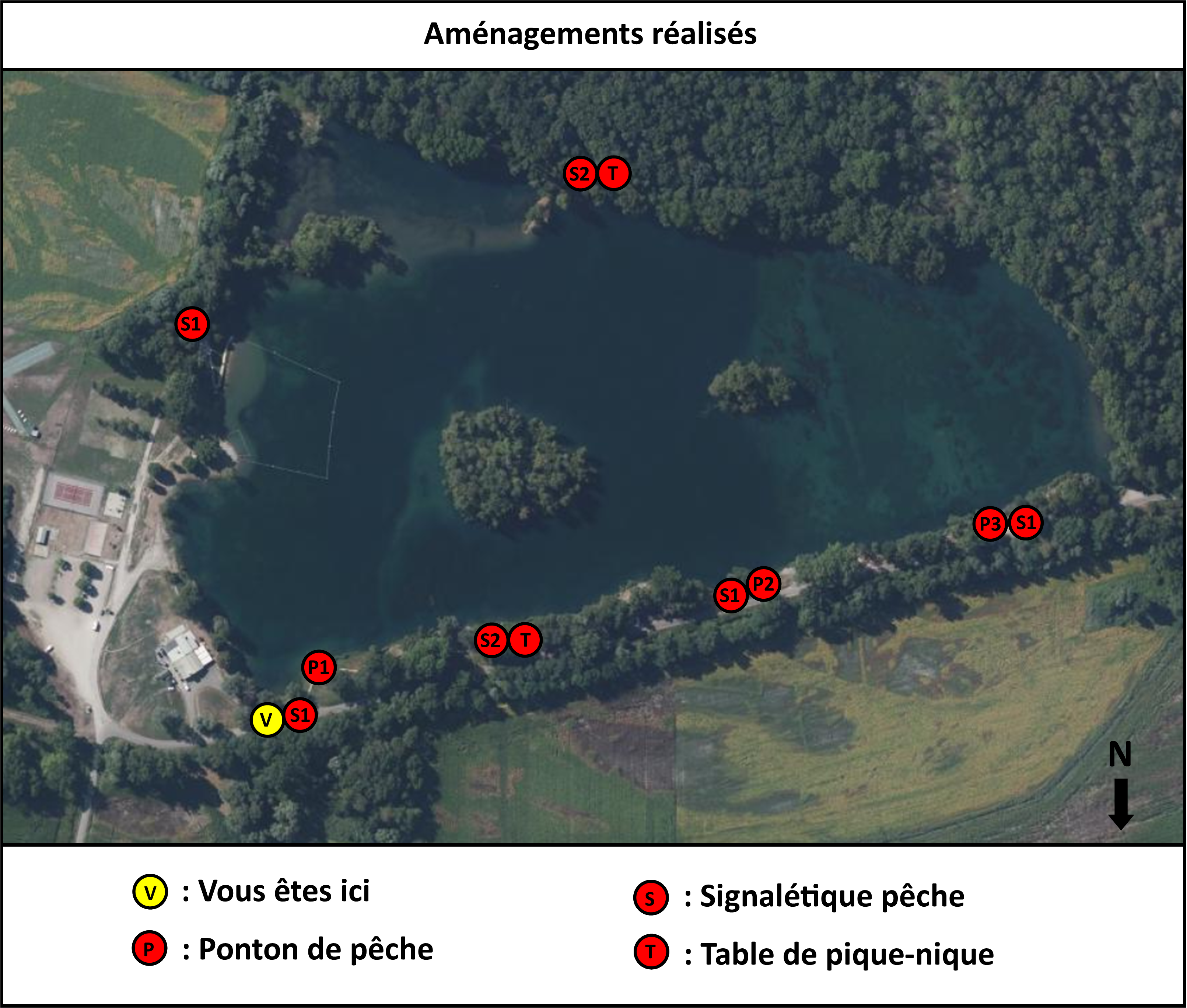 aménagements lac Grésy sur Isère