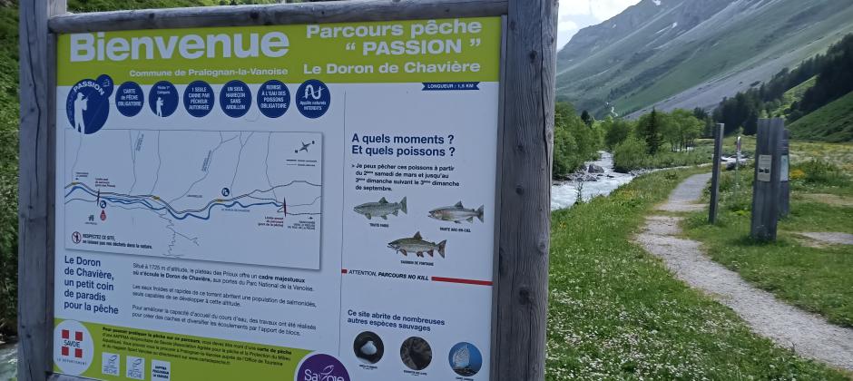 Parcours pêche passion du Doron de Chavière